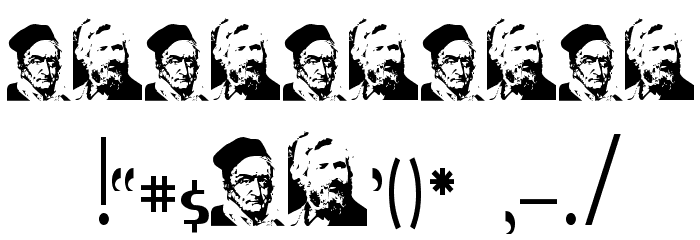 Gauss Jordan Font OTHER CHARS