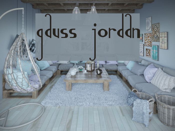 Gauss Jordan Font examples