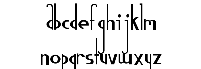Gauss Jordan Font LOWERCASE