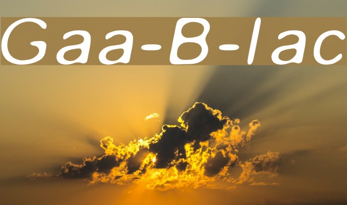 Gaussian-Blur-Italic Font examples
