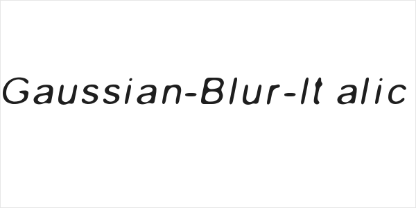 Gaussian-Blur-Italic Logo