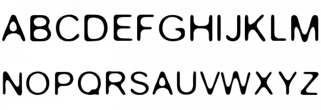 Gaussian-Blur 字体 大写