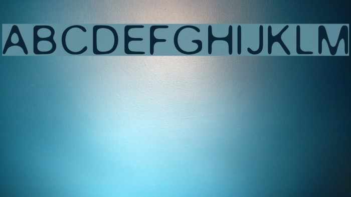 Gaussian-Blur Font examples