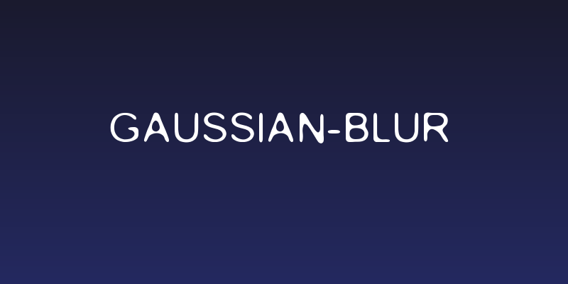 Gaussian-Blur Social Header