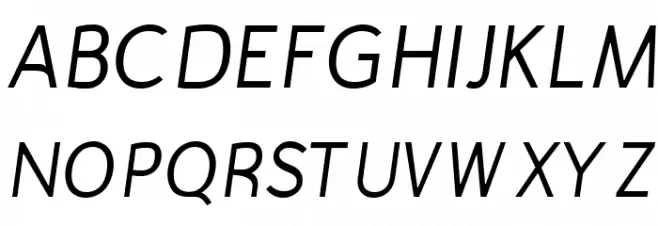 Gautama-Italic フォント 大文字