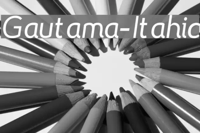 Gautama-Italic Font examples