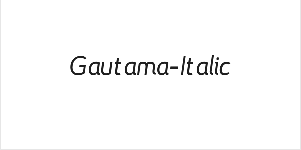 Gautama-Italic Logo