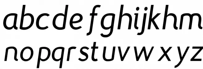 Gautama-Italic Caratteri MINUSCOLO