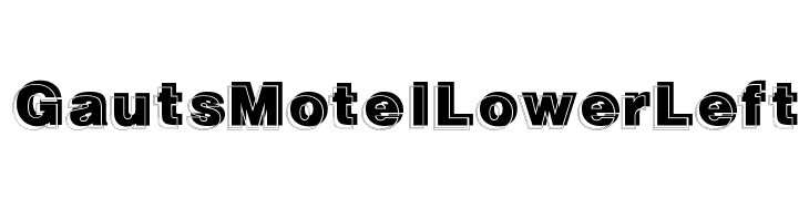 GautsMotelLowerLeft  baixar fontes gratis