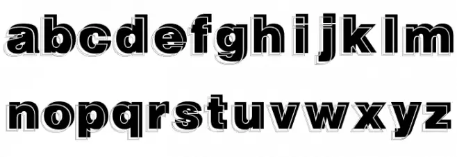 GautsMotelLowerLeft Font LOWERCASE