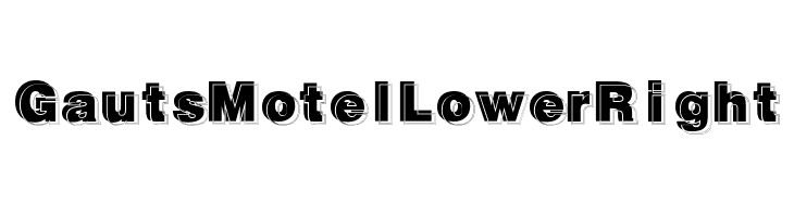 GautsMotelLowerRight Font