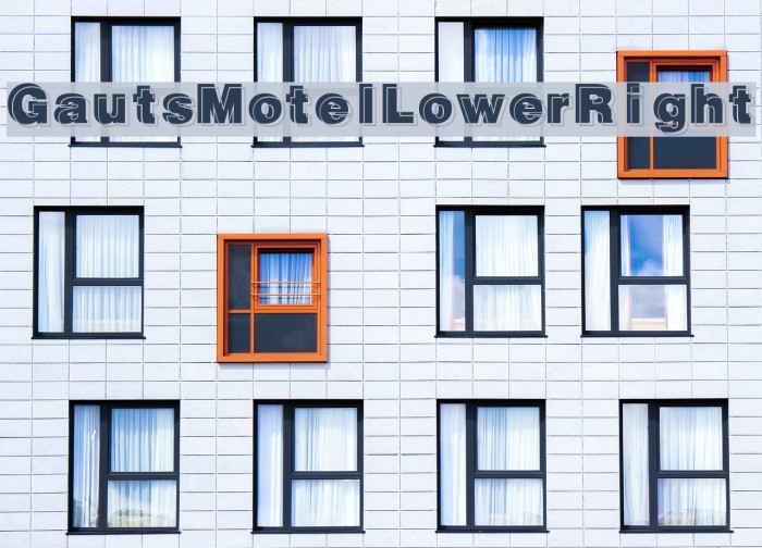 GautsMotelLowerRight Font examples