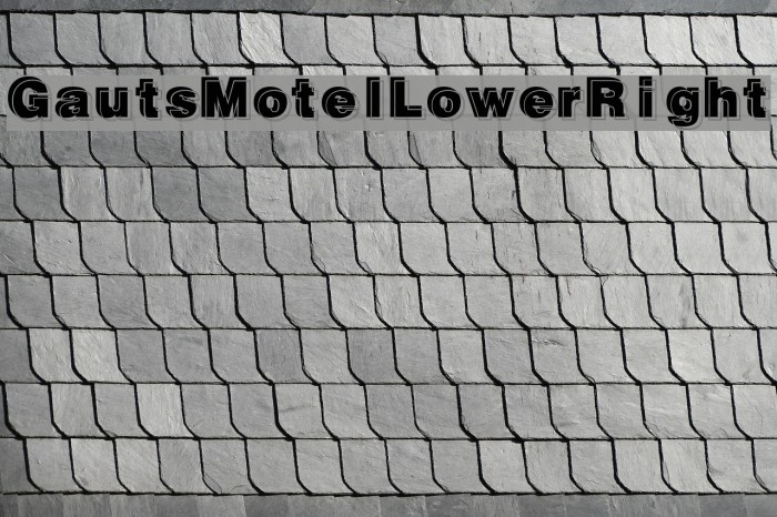 GautsMotelLowerRight Font examples