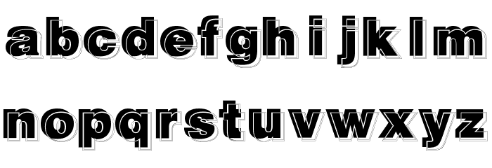 GautsMotelLowerRight Font LOWERCASE