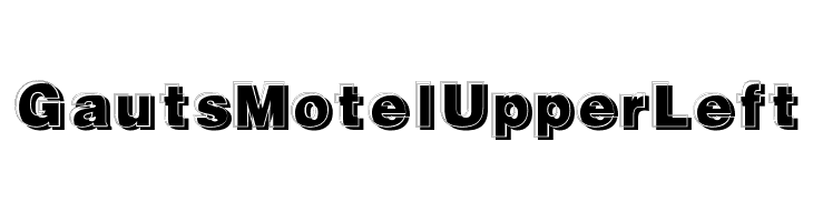 GautsMotelUpperLeft  नि: शुल्क फ़ॉन्ट्स डाउनलोड