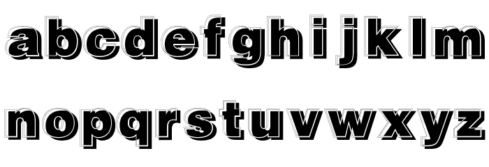 GautsMotelUpperLeft Font LOWERCASE