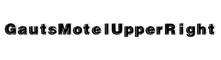 GautsMotelUpperRight Font