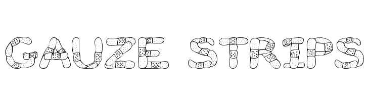 Gauze Strips Font
