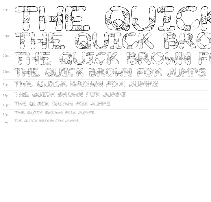 Gauze Strips Waterfall