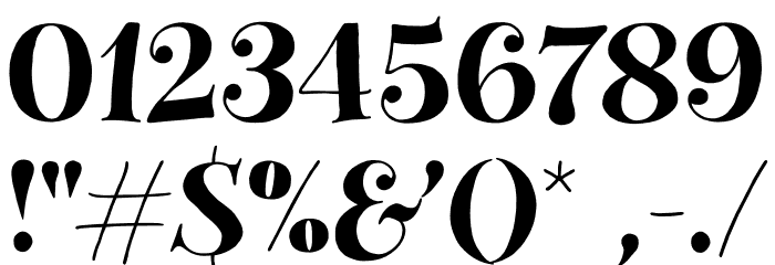 Gavabon-Clean Font OTHER CHARS