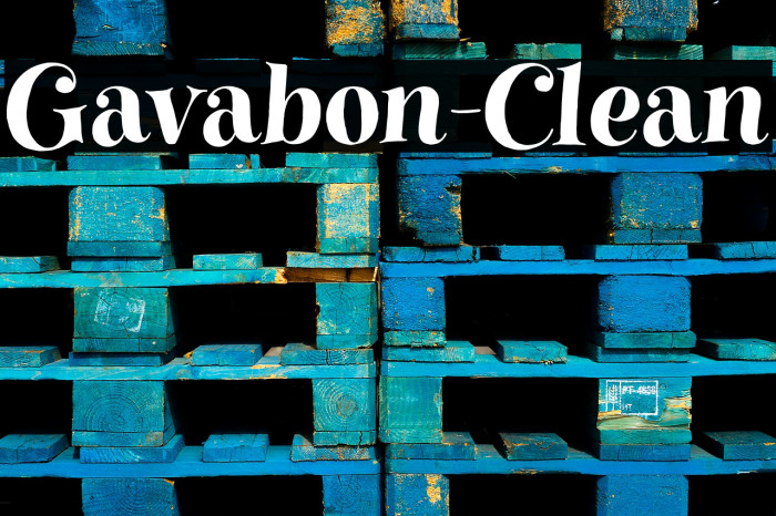 Gavabon-Clean Font examples