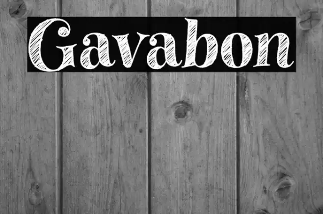Gavabon Font examples