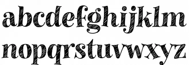 Gavabon Font LOWERCASE