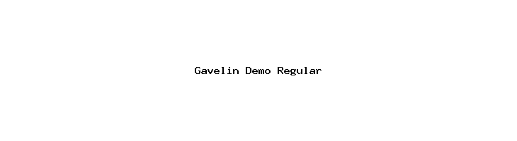 Gavelin Demo Regular  免费字体下载