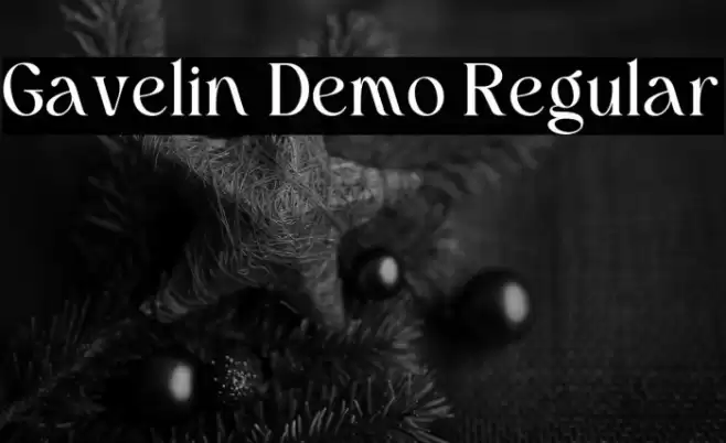 Gavelin Demo Regular Caratteri examples