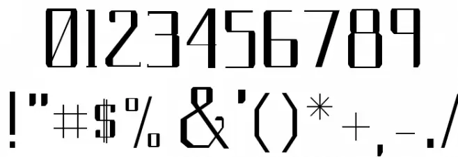 Gavetica Font OTHER CHARS