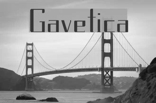 Gavetica Font examples