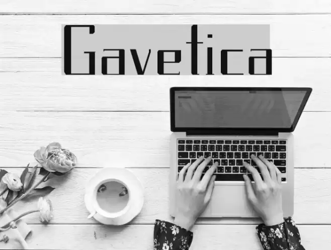 Gavetica Font examples