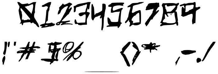 Gavin_Scary Font OTHER CHARS