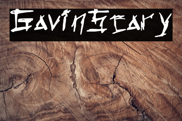 Gavin_Scary Font examples