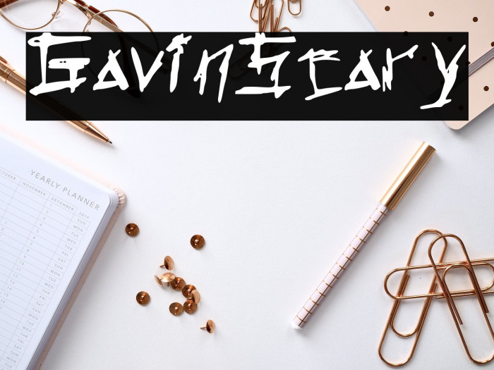 Gavin_Scary Font examples