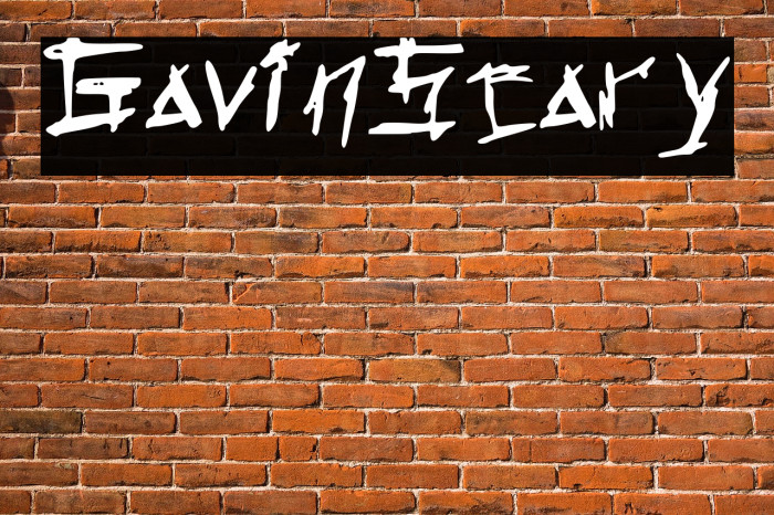 Gavin_Scary Font examples