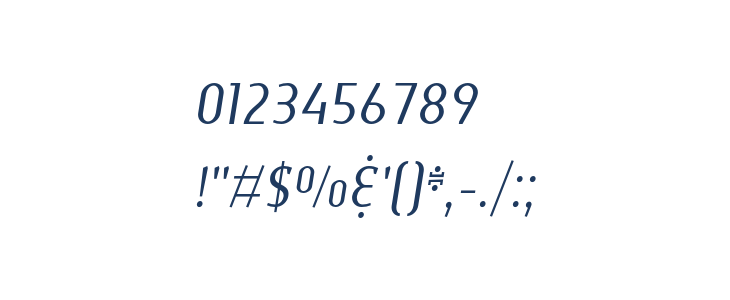 Gawaa Italic Other Characters