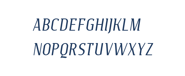 Gawaa Italic Uppercase