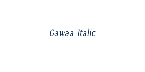 Gawaa Italic Logo