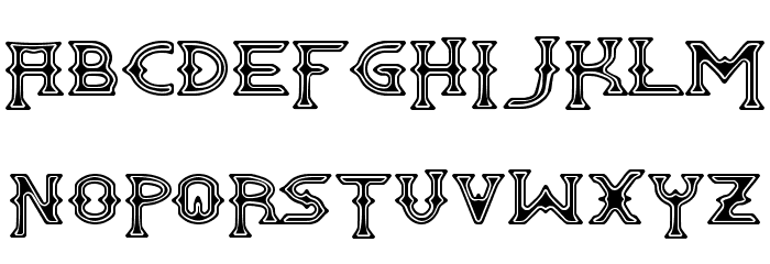 Gawain Font LOWERCASE