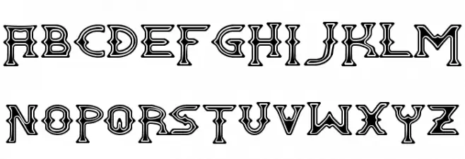 Gawain Schriftart Kleinbuchstaben