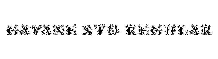 Gayane StO Regular Font