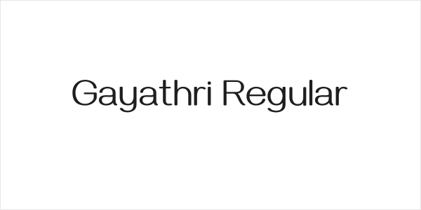 Gayathri Regular Logo