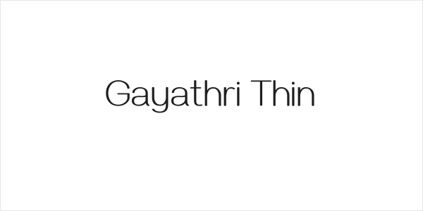 Gayathri Thin Logo