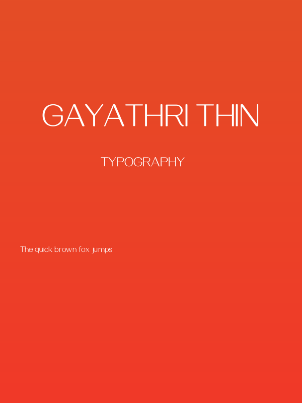 Gayathri Thin Poster