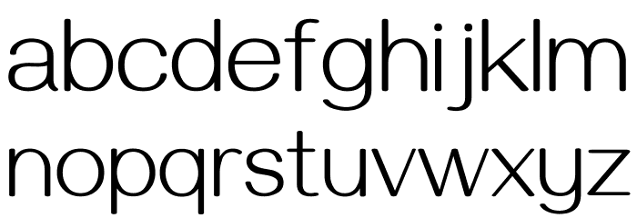 Gayathri Thin Font LOWERCASE