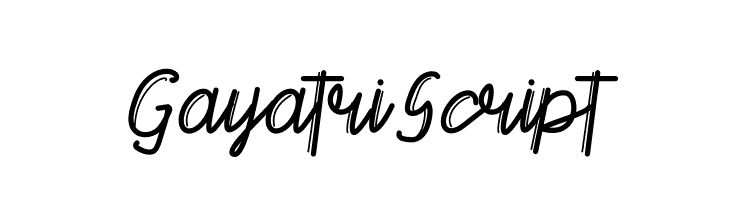 Gayatri Script  Скачать бесплатные шрифты