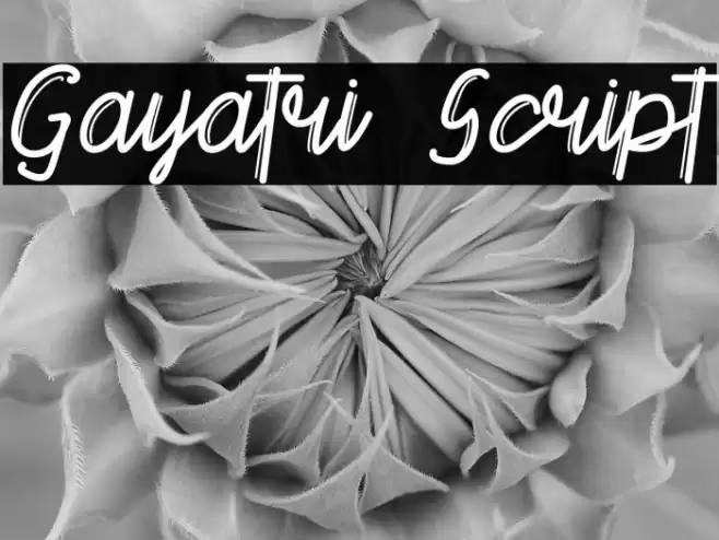 Gayatri Script Font examples