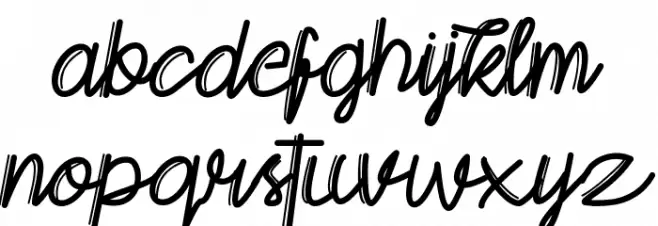 Gayatri Script フォント 小文字