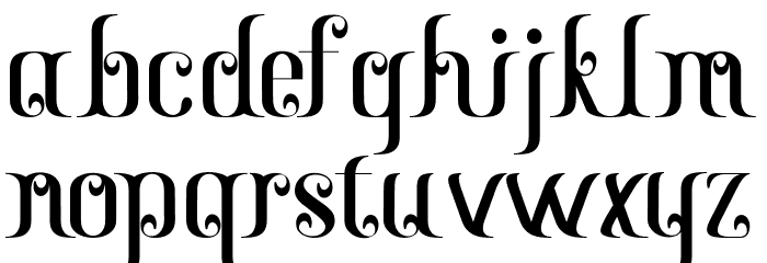 Gayatri Font LOWERCASE